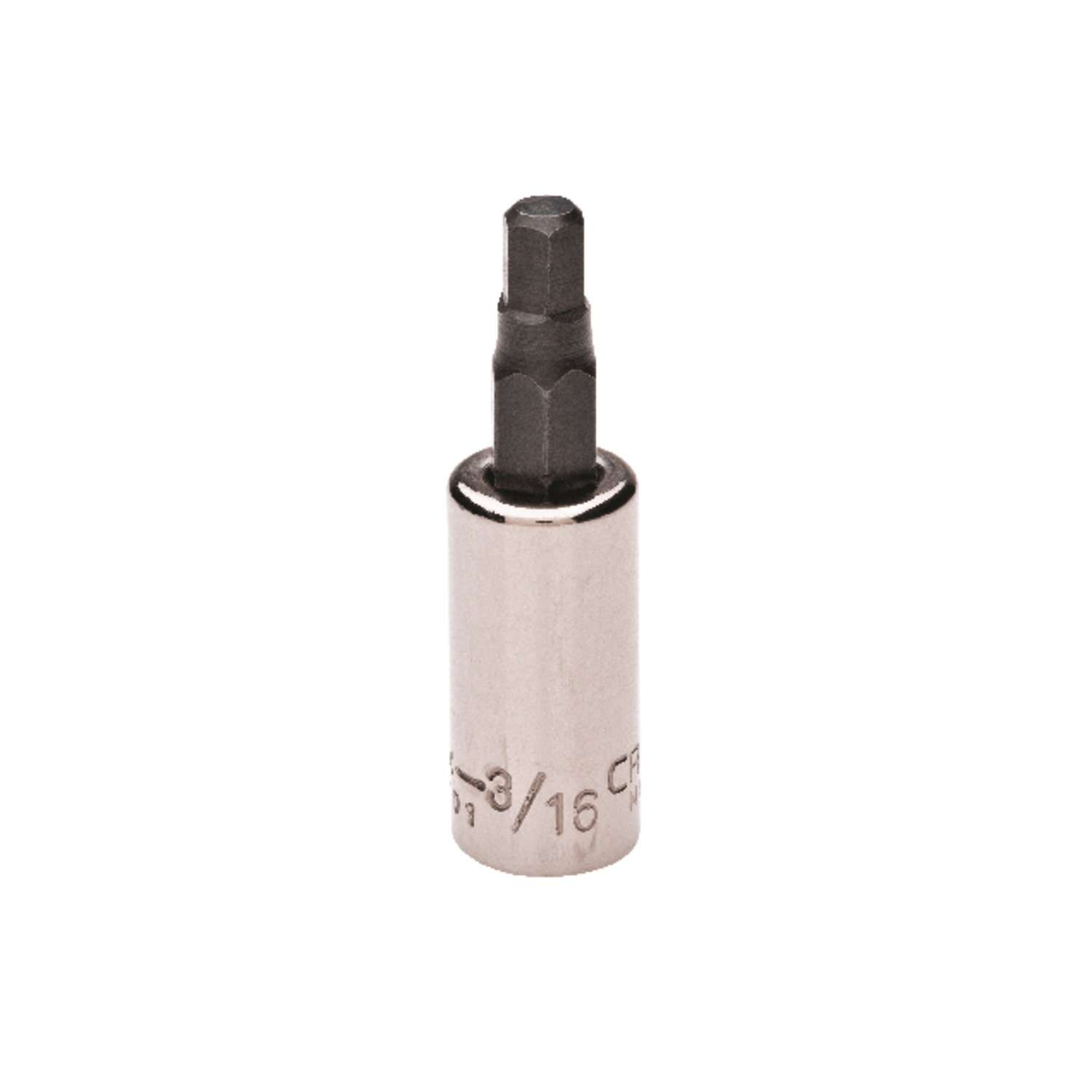 Craftsman 3/16 in. x 1/4 in. drive SAE 6 Point Standard Hex Bit Socket ...