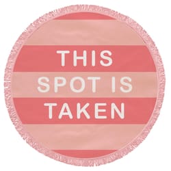 Juice Box Spot is Taken Round Beach Towel Fabric 1 pk