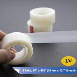 Bazic Products 3/4 in. W X 500 in. L Invisible Tape