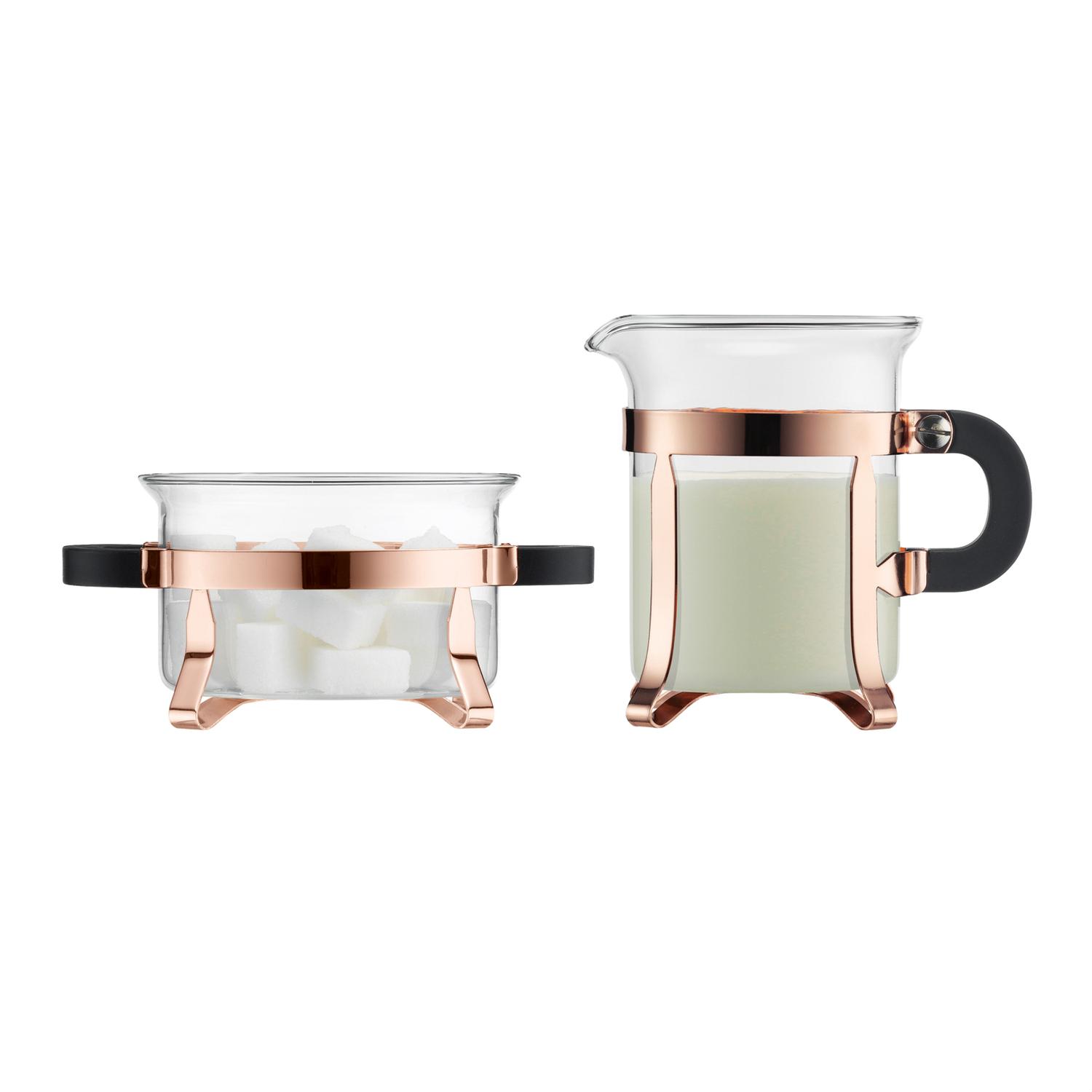 Bodum CHAMBORD Copper Glass/Steel Creamer Set Sansujyuku sansujyuku.com