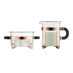 Bodum CHAMBORD Copper Glass/Steel Creamer Set