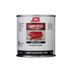 Ace Rust Stop Indoor / Outdoor Dark Bronze Oil-Based Enamel Rust Preventative Paint 1/2 pt