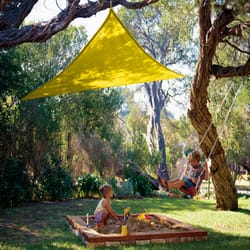 Coolaroo Kool Kolors Polyethylene Shade Sail Triangle Shade Sail Canopy 9.9 ft. H X 9.9 ft. W X 9.9