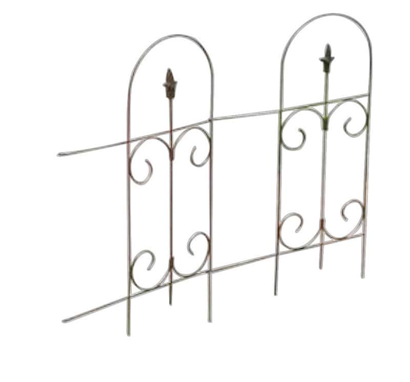 Living Accents 97 in. L X 32 in. H Steel Black Garden Fence Ace Hardware