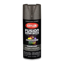 Krylon Fusion All-In-One Hammered Dark Bronze Paint+Primer Spray Paint 12 oz