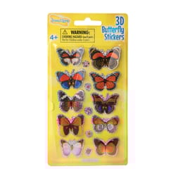 Insect Lore 3D Butterfly Stickers Assorted 15 pc
