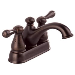 Delta Leland Bronze Farmhouse Bathroom Faucet 4 in.