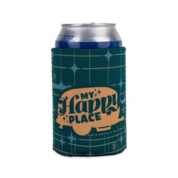 Camco Life is Better at the Campstie 12 oz Green Neoprene Fabric Koozie