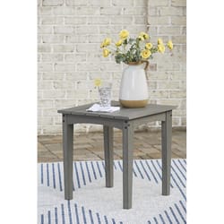 Signature Design by Ashley Visola Gray Square Plastic Contemporary End Table