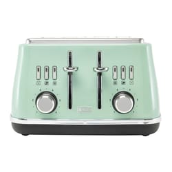 Haden Cotswold Stainless Steel Green 4 slot Toaster 8 in. H X 13 in. W X 13 in. D