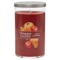 Yankee Candle Signature Red Apple Pumpkin Scent Pillar Candle 14.25 oz