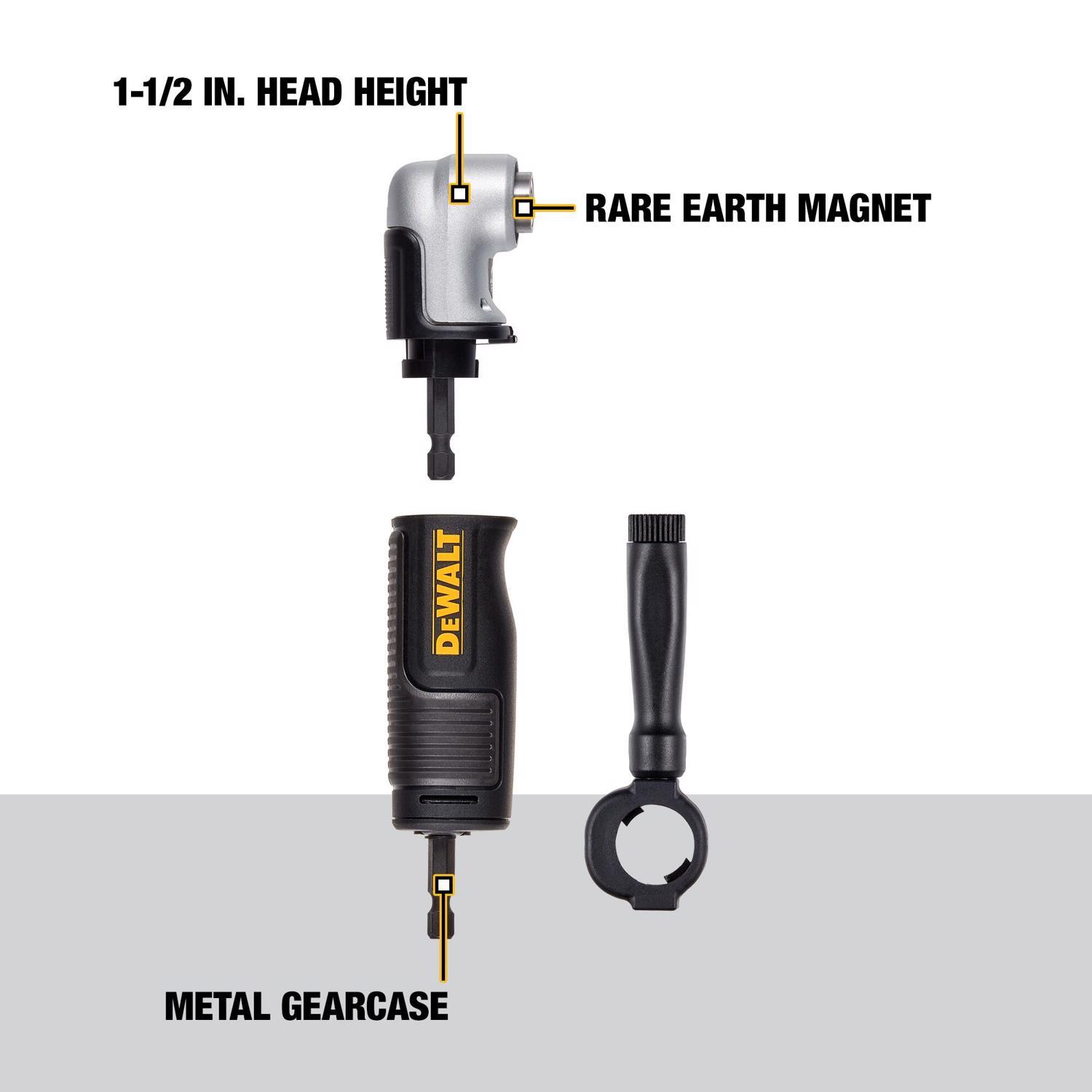 TRUEFITT&HILL 2点 DeWalt Flextorq 6 in. Steel 2-in-1 Right Angle Attachment 1