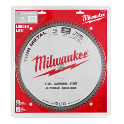 Milwaukee 14 in. D X 1 in. Carbide Tipped Circular Saw Blade 90 teeth 1 pk