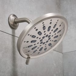 Moen Enthrall Brushed Nickel 5 settings Rainshower Showerhead 1.75 gpm