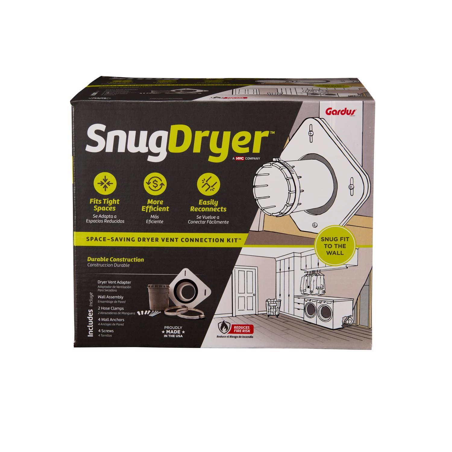 Gardus SnugDryer White Plastic Dryer Vent Kit Sansujyuku sansujyuku.com
