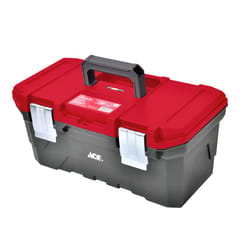 Stanley 11.5-in Black Plastic Wheels Lockable Tool Box at