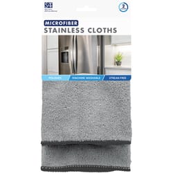 Schroeder & Tremayne Microfiber Cleaning Cloth 12 in. W X 16 in. L 2 pk