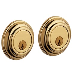 Baldwin Estate Polished Brass Brass Double Cylinder Deadbolt