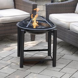 Blue Sky Outdoor Living 21.7 in. W Steel Square Wood Fire Pit
