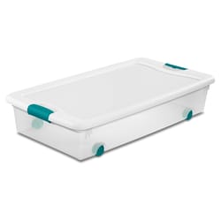 Sterilite Storage Boxes, 30 Gallon Tote, EZ Carry Plastic, under bed storage