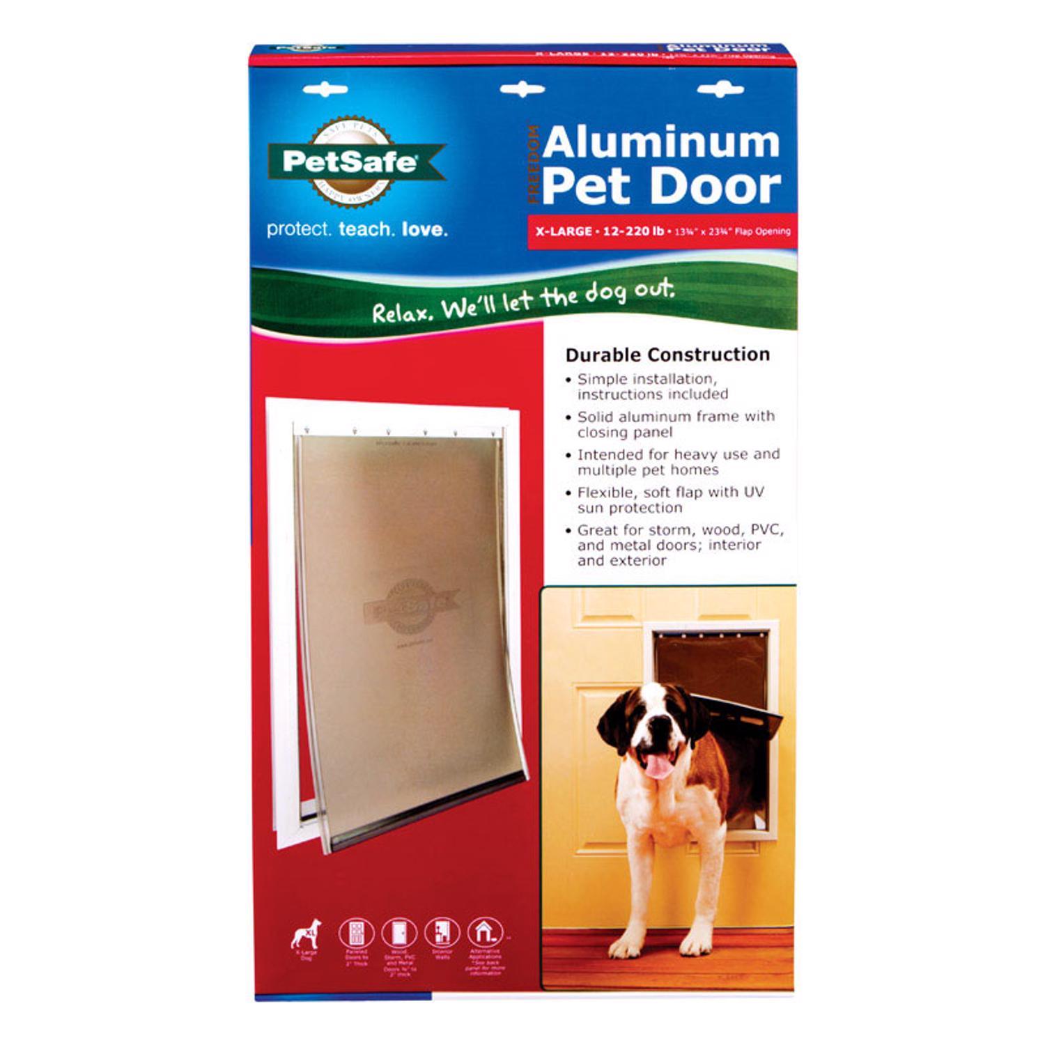 PetSafe 27.125 in. H X 16.25 in. W Aluminum Pet Door Uae Electronic uaeelectronic.com