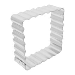 R&M International Corp 3 in. L Square Fluted Cookie Cutter Silver 1 pc