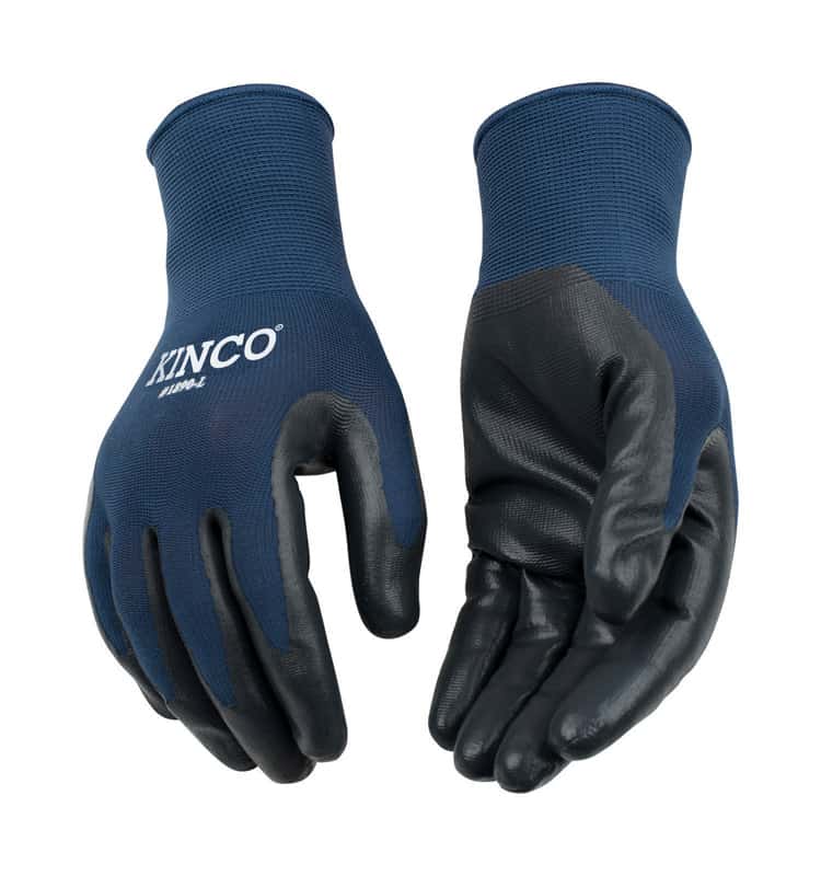 Kinco Men's Indoor/Outdoor Grip Gloves Blue/Gray XL 1 pair Ace Hardware