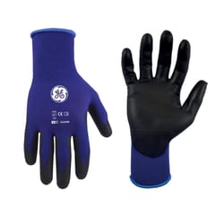 General Electric Unisex Dipped Gloves Black/Blue M 1 pair