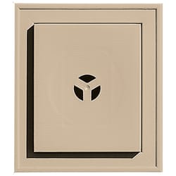 Builders Edge 8 in. H X 1-1/2 in. L Prefinished Brown Vinyl Mounting Block