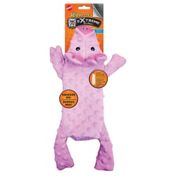 Spot Pink Skinneeez Extreme Triple Squeak Pig Plush Dog Toy Large