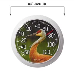 Taylor Crane Dial Thermometer Plastic Multicolored 8.5 in.