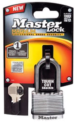 Master Lock 1-9/16 in. H X 11/16 in. W X 1-3/4 in. L Steel Dual Ball Bearing Locking Weather-Resista