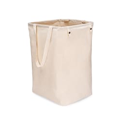 Full Circle Loads Of Fun Brown Cotton Collapsible Clothes Hamper