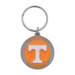 HILLMAN NCAA Tempered Steel Orange Split Ring Keychain