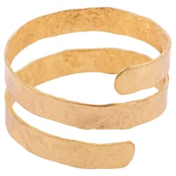 Karma Gold Metal Spiral Napkin Ring 4 pk