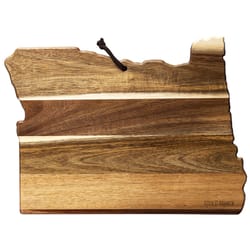 Totally Bamboo Rock and Branch 14.5 in. L X 10.75 in. W X 0.63 in. Acacia Wood Oregon State Serving