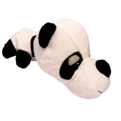 Digger's FatHedz Black/White Plush Panda Bear Dog Toy 1 pk