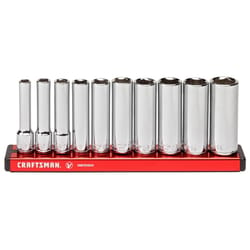 Craftsman V-Series 1/4 in. drive S Metric 6 Point Deep Socket Set 10 pc