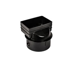Advanced Drainage Systems 6 in. Snap Polyethylene 7 in. Downspout Adapter 1 pk