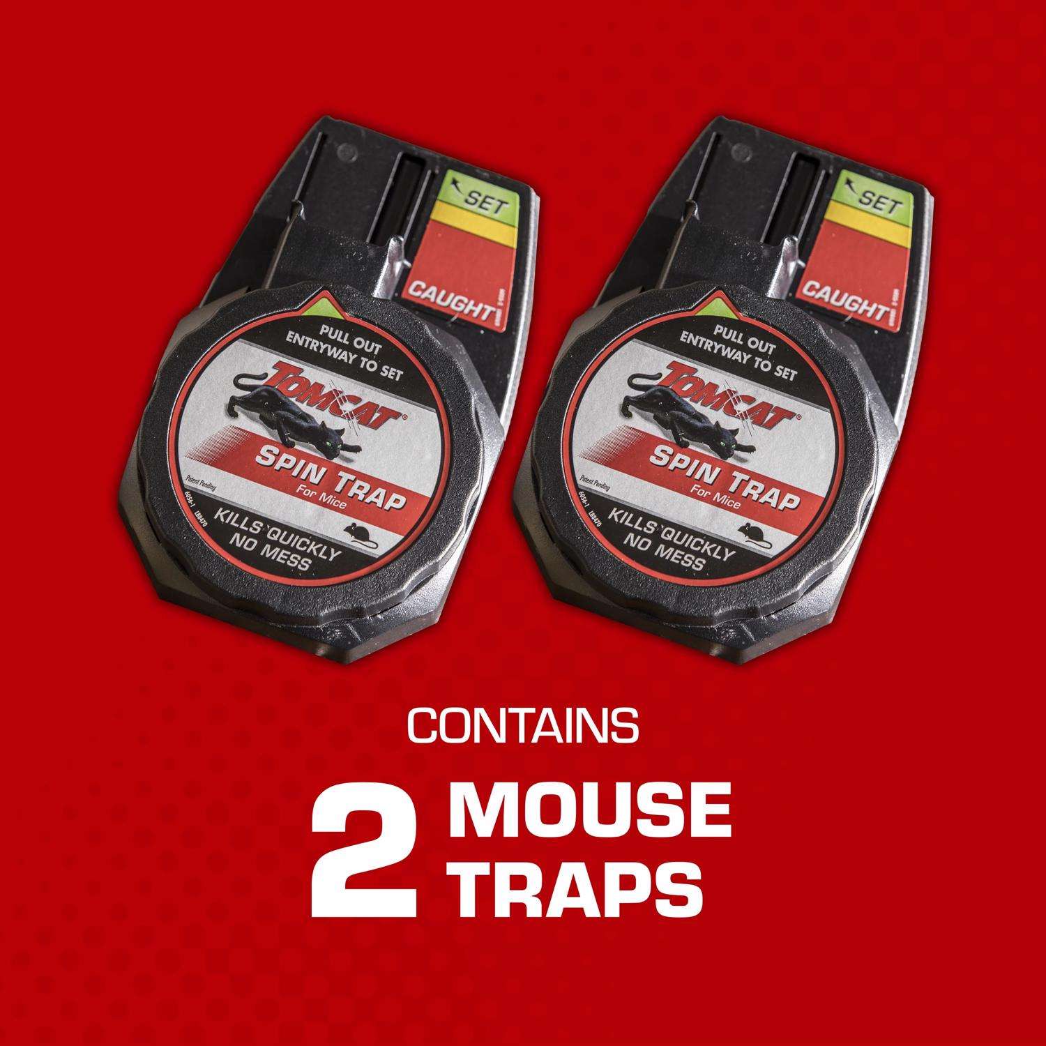 Tomcat Spin Trap Covered Animal Trap For Mice 2 pk