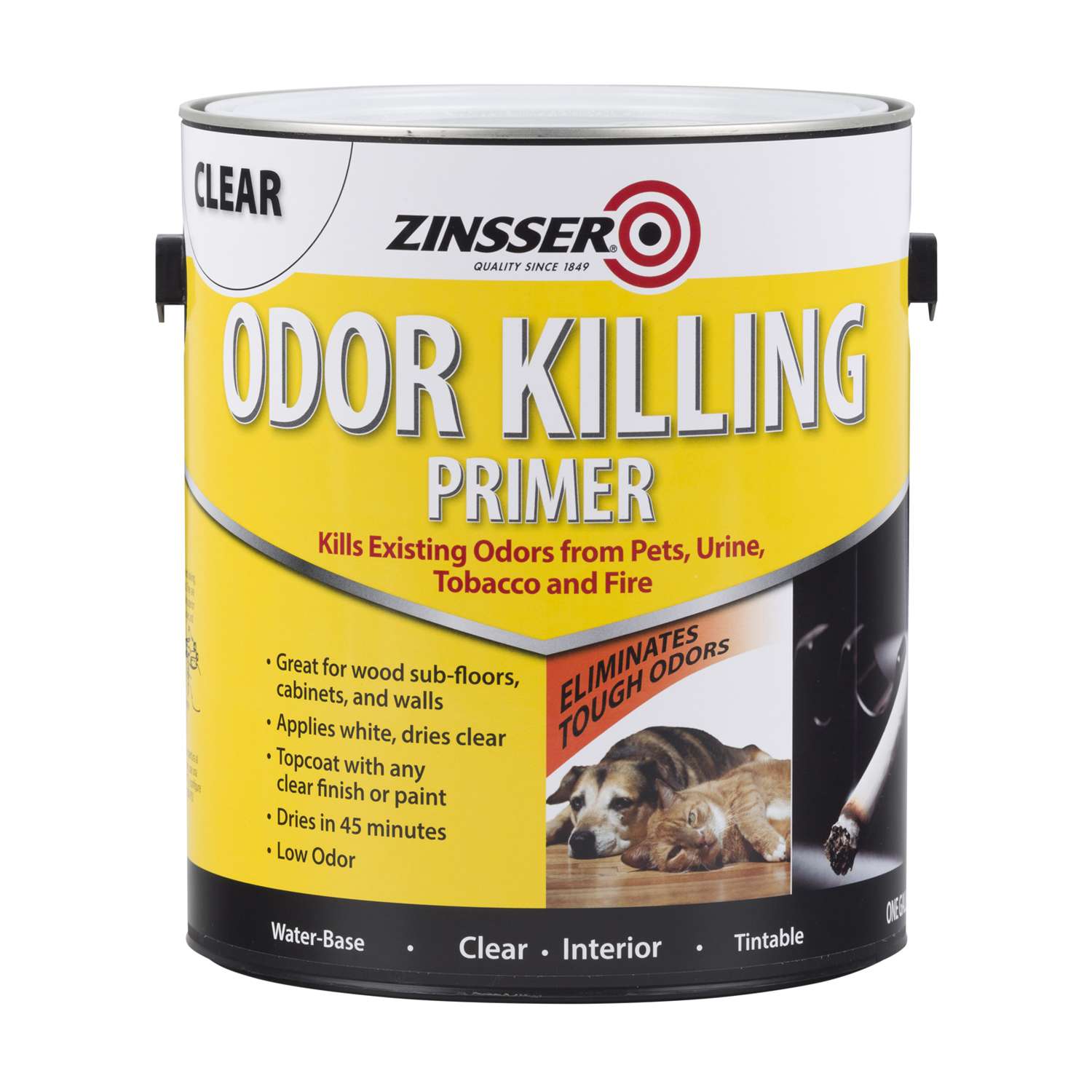 Zinsser Clear Flat/Matte WaterBased Acrylic Odor Killing Primer 1 gal Ace Hardware