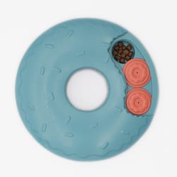 ZippyPaws SmartyPaws Blue Puzzler - Donut Slider Polypropylene Slow Feeder For Dogs