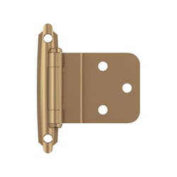 Amerock 2-15/79 in. W X 2-3/4 in. L Champagne Bronze Brown Steel Inset Hinge 2 pk