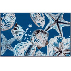Olivia's Home 22 in. W X 32 in. L Multi-Color Deep Sea Shells Polyester Accent Rug