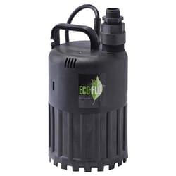 Eco-Flo SUP Series 1/2 HP 3180 gph Thermoplastic Switchless Switch Submersible Utility Pump