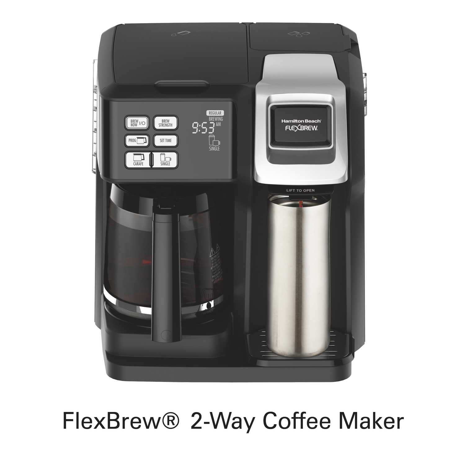 Hamilton Beach FlexBrew 10 oz. to 12 cups Black Coffee Maker Ace Hardware