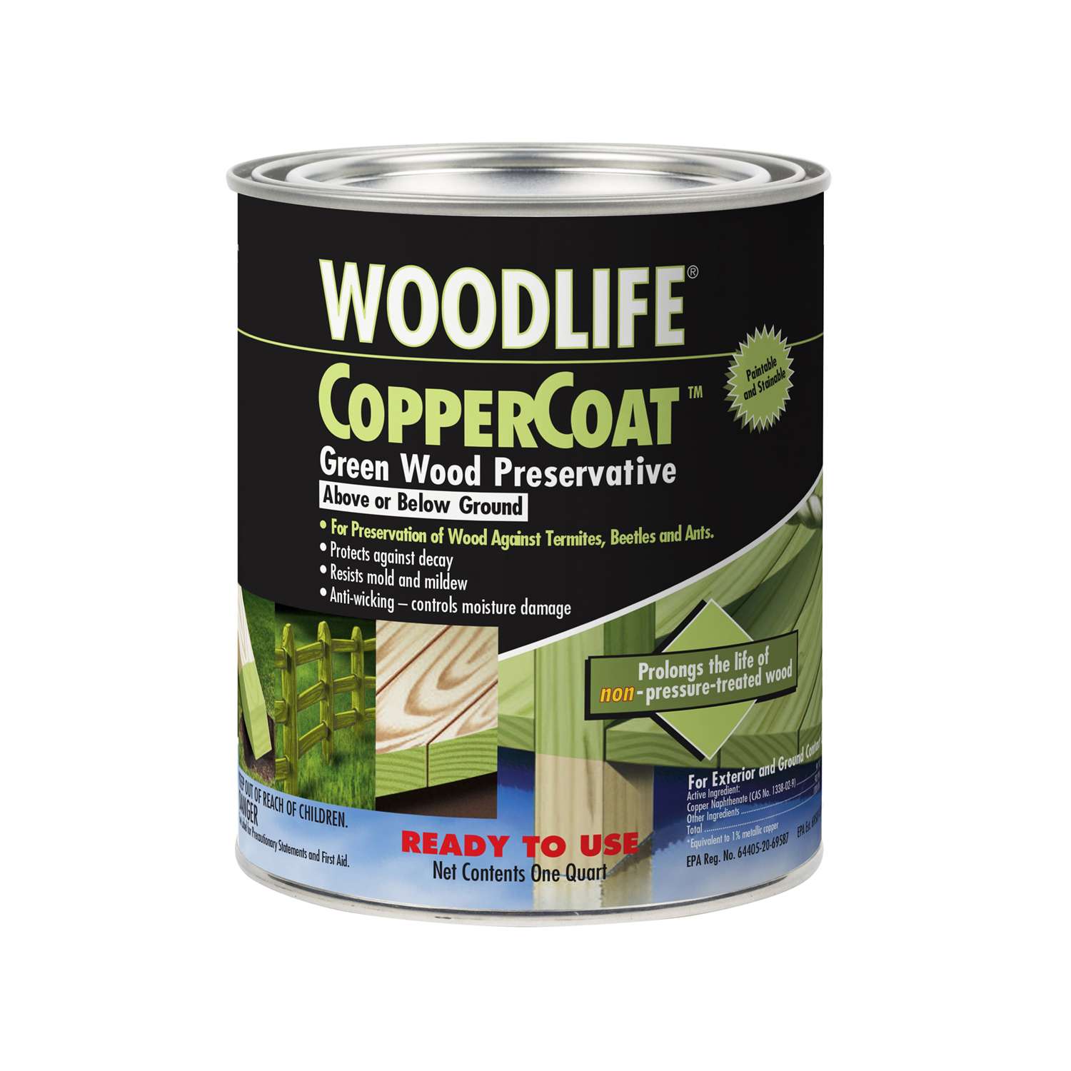 Wolman Woodlife Green WaterBased Wood Preservative 1 qt Ace Hardware