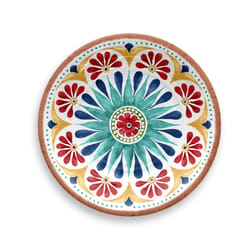 TarHong Multicolored Melamine Rio Medallion Salad Plate 1 pc