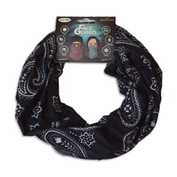 John Boy Paisley Face Guard Black/White One Size Fits Most