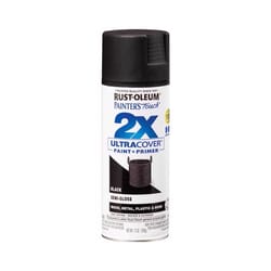 Rust-Oleum Painter's Touch 2X Ultra Cover Semi-Gloss Black Paint+Primer Spray Paint 12 oz